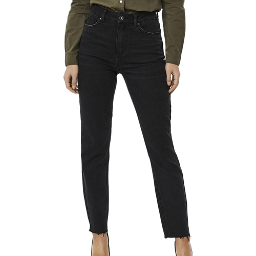 Textiel Dames Straight jeans Vero Moda  Zwart