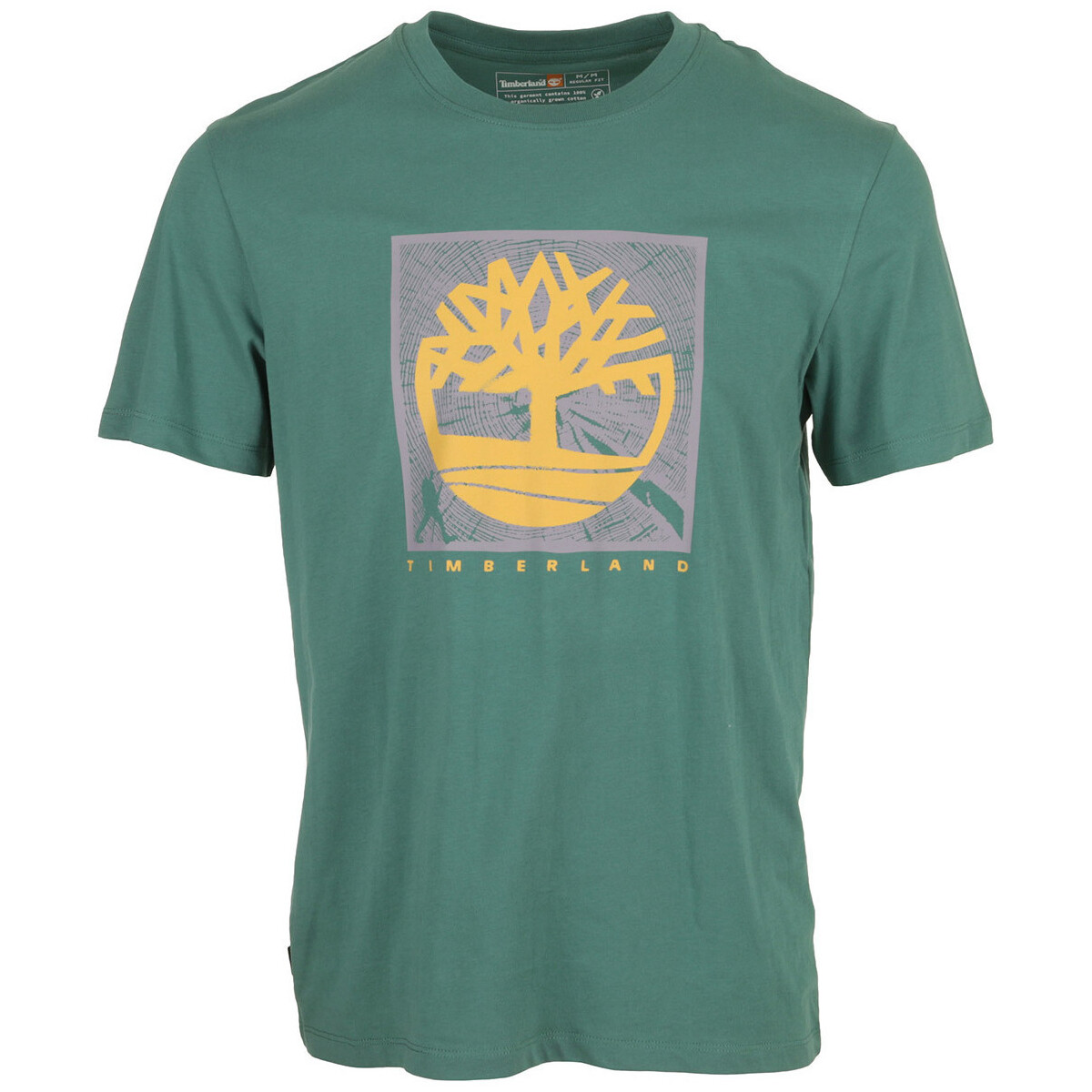 Textiel Heren T-shirts korte mouwen Timberland Tree Logo Short Sleeve Groen