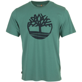 Textiel Heren T-shirts korte mouwen Timberland Tree Logo Short Sleeve Groen