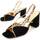 Schoenen Dames Sandalen / Open schoenen Leindia 88464 Zwart
