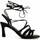 Schoenen Dames Sandalen / Open schoenen Leindia 88468 Zwart