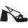 Schoenen Dames Sandalen / Open schoenen Leindia 88514 Zwart