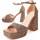 Schoenen Dames Sandalen / Open schoenen Leindia 88526 Brown