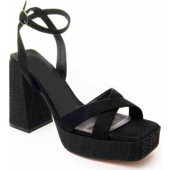 Schoenen Dames Sandalen / Open schoenen Leindia 88527 Zwart