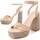 Schoenen Dames Sandalen / Open schoenen Leindia 88528 Beige