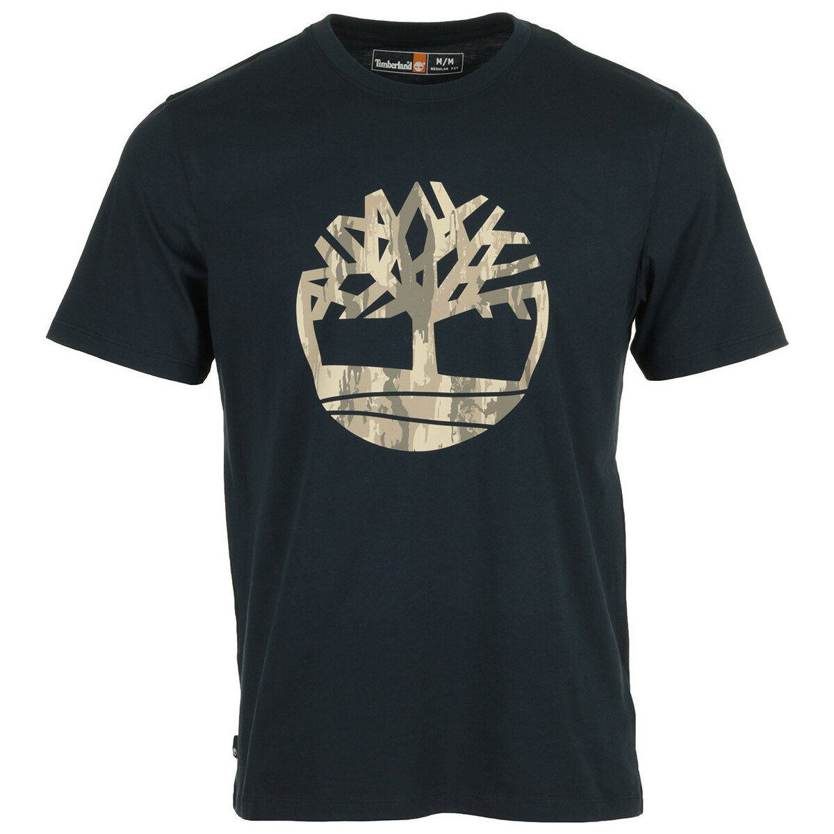Textiel Heren T-shirts korte mouwen Timberland Camo Tree Logo Short Sleeve Blauw