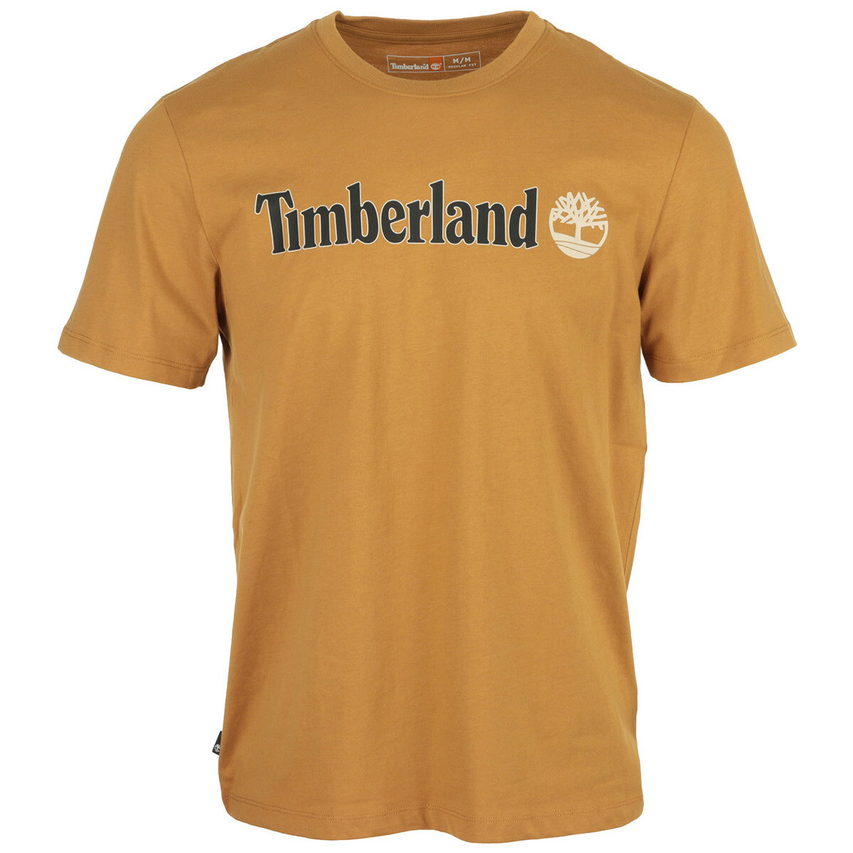 Textiel Heren T-shirts korte mouwen Timberland Linear Logo Short Sleeve Brown