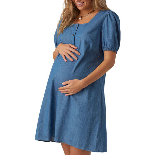 Textiel Dames Korte jurken Mamalicious  Blauw