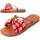 Schoenen Dames Sandalen / Open schoenen Leindia 89632 Rood