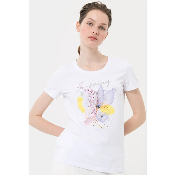 Textiel Dames T-shirts & Polo’s Fracomina FR24ST3004J464N5 Incolore