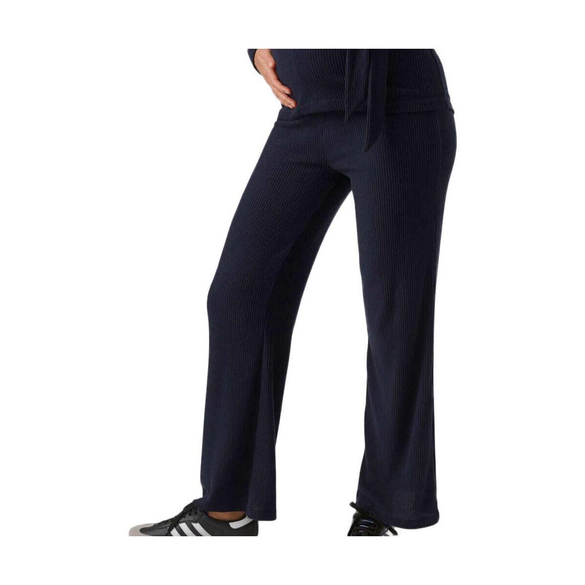 Textiel Dames Broeken / Pantalons Mamalicious  Blauw
