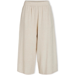 Textiel Dames Broeken / Pantalons Vila Prisilla Trousers - Super Light Natural Beige