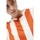 Textiel Dames Sweaters / Sweatshirts Compania Fantastica COMPAÑIA FANTÁSTICA T-shirt 42103 - White/Rust Orange