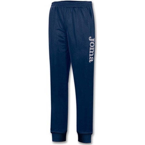 Textiel Heren Broeken / Pantalons Joma Pantalon Largo Polyfleece Suez Marino Blauw