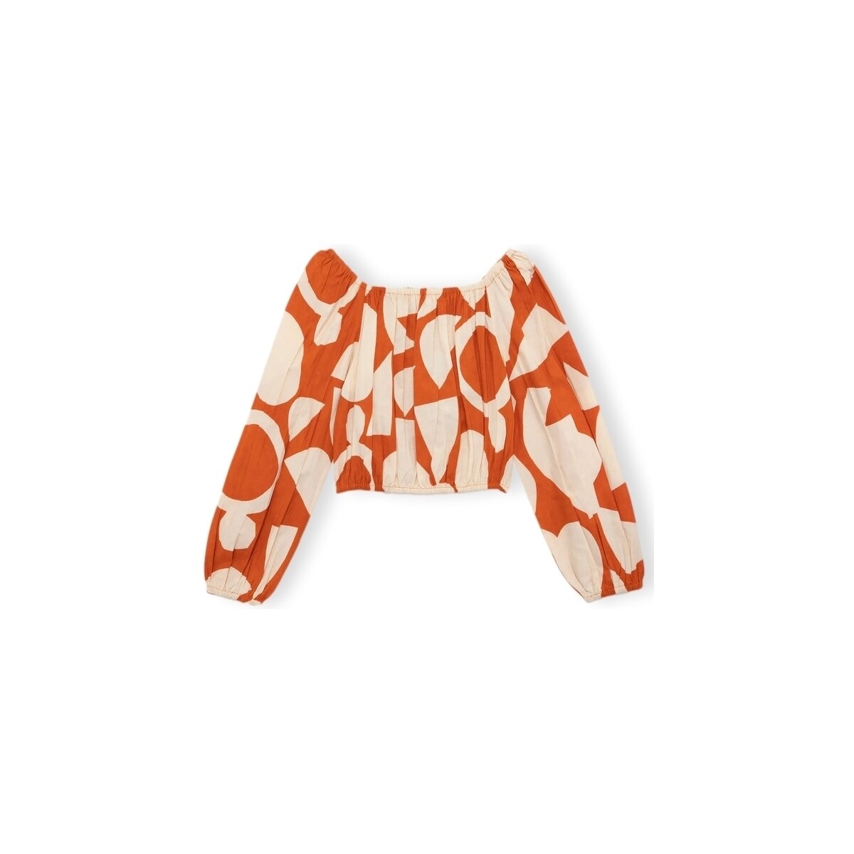 Textiel Dames Tops / Blousjes Compania Fantastica COMPAÑIA FANTÁSTICA Top 43108 - Geometric Orange