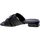 Schoenen Dames Sandalen / Open schoenen Lorenzo Mari Mules Donna Nero Fiordaliso06 Zwart