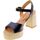 Schoenen Dames Sandalen / Open schoenen Unisa Sandalo Donna Nero Odell Zwart