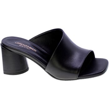 Schoenen Dames Sandalen / Open schoenen Lorenzo Mari Mules Donna Nero Fresia01 Zwart