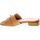 Schoenen Dames Sandalen / Open schoenen Lorenzo Mari Mules Donna Cuoio Fiordaliso02 Brown