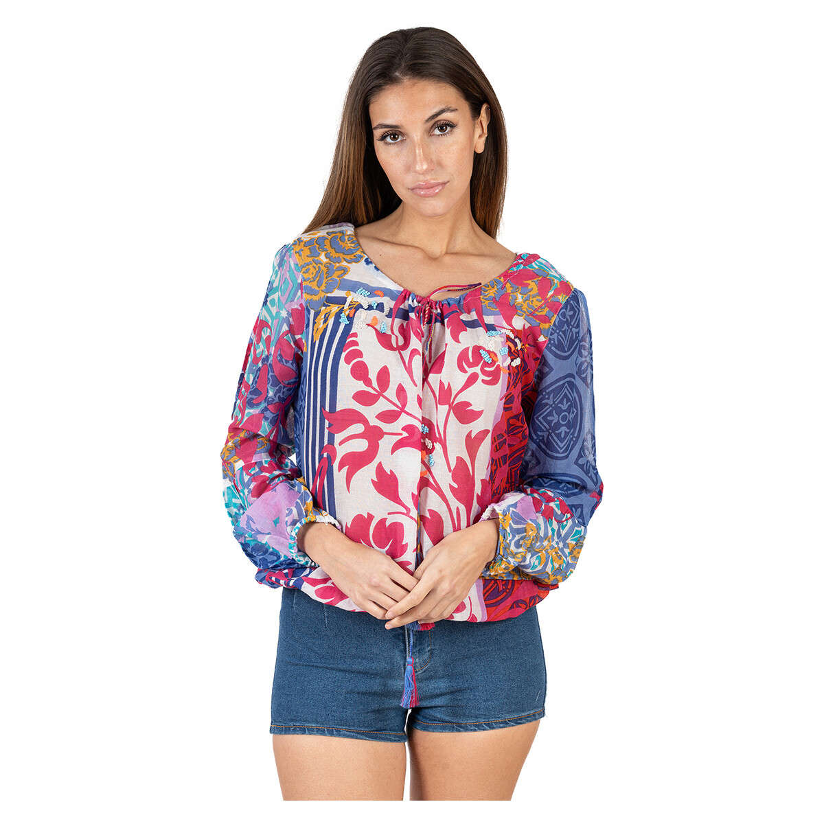 Textiel Dames Overhemden Isla Bonita By Sigris Shirt Multicolour