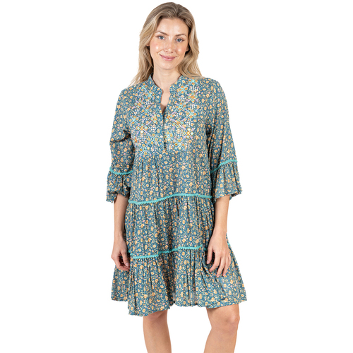 Textiel Dames Korte jurken Isla Bonita By Sigris Jurk Groen