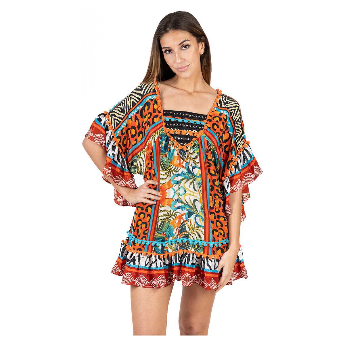 Textiel Dames Korte jurken Isla Bonita By Sigris Korte Jurk Rood