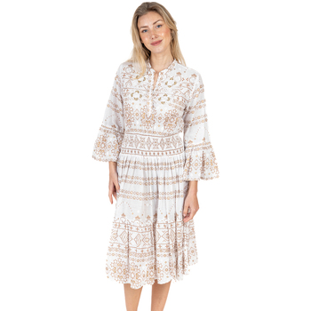 Textiel Dames Korte jurken Isla Bonita By Sigris Jurk Wit