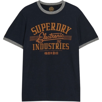 Textiel Heren T-shirts korte mouwen Superdry 235228 Blauw