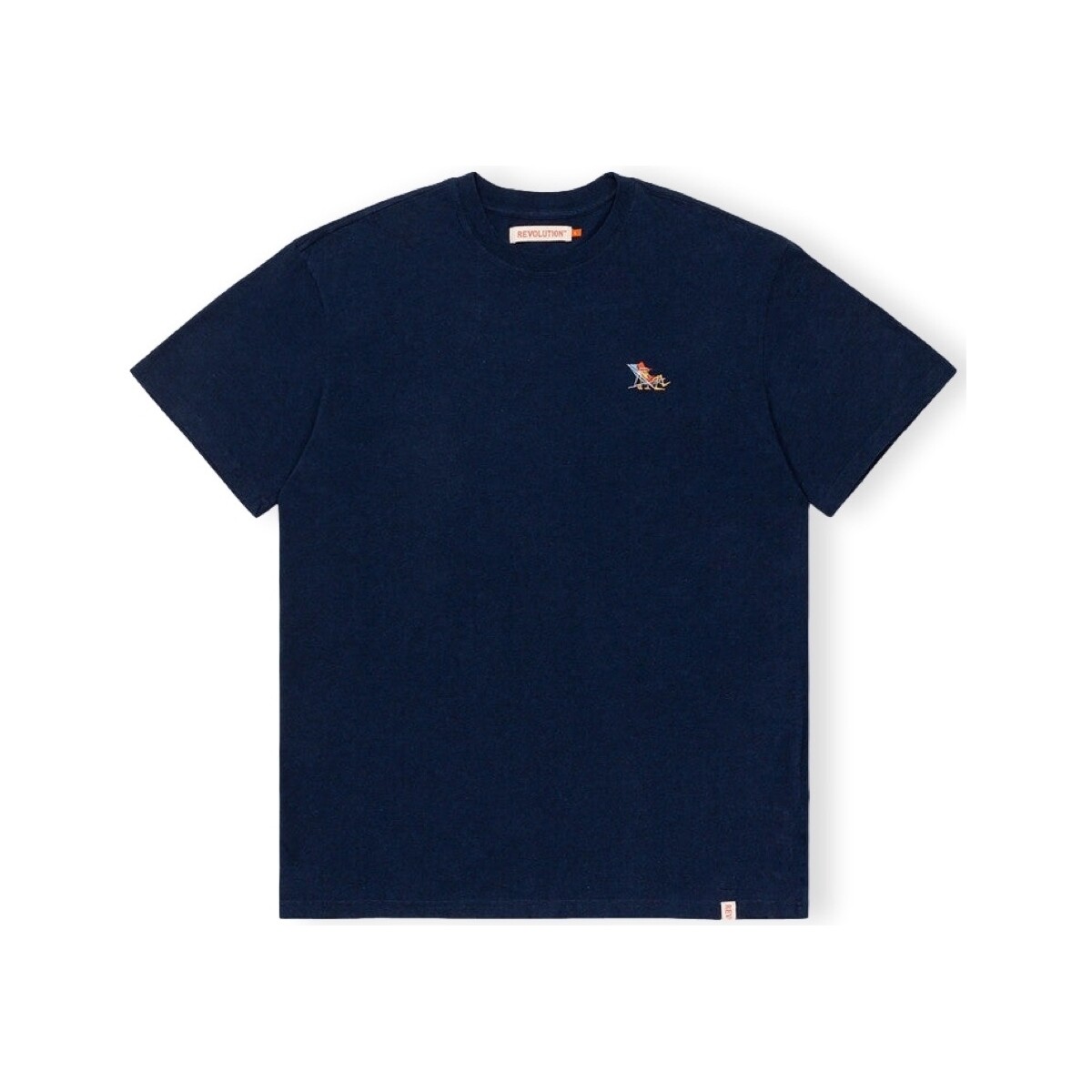 Textiel Heren T-shirts & Polo’s Revolution T-Shirt Loose 1264 LAZ - Navy Blauw
