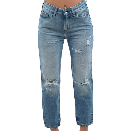 Textiel Dames Straight jeans EAX 5 Tasche Blauw