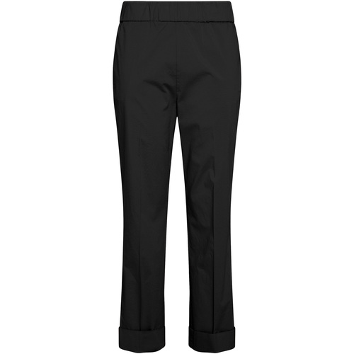 Textiel Dames Broeken / Pantalons Deha Poplin Straight Pants Zwart