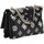 Tassen Dames Handtassen kort hengsel Guess Deesa Logo Cnvrtble Xbody Flap Zwart