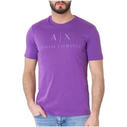 Textiel Heren T-shirts korte mouwen EAX 8NZTCJ Z8H4Z Violet