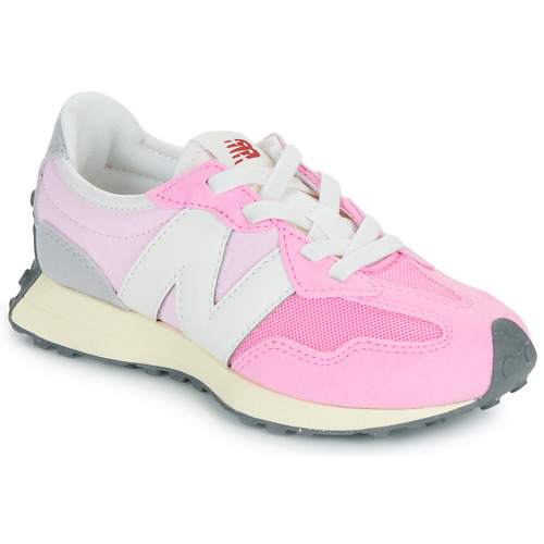 Schoenen Meisjes Lage sneakers New Balance 327 Roze / Wit / Grijs