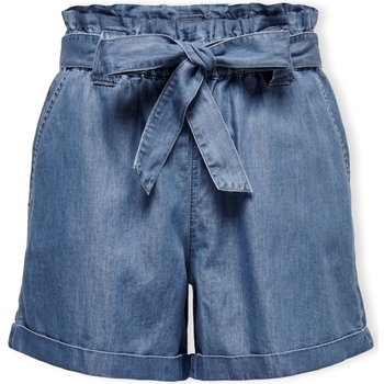Textiel Dames Korte broeken / Bermuda's Only Noos Bea Smilla Shorts - Medium Blue Denim Blauw