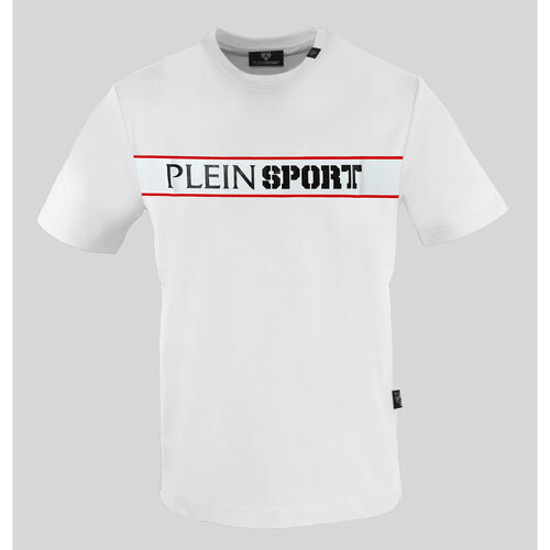 Textiel Heren T-shirts korte mouwen Philipp Plein Sport - tips405 Wit