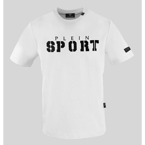 Textiel Heren T-shirts korte mouwen Philipp Plein Sport tips40001 white Wit