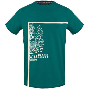 Textiel Heren T-shirts korte mouwen Aquascutum tsia127 32 green Groen