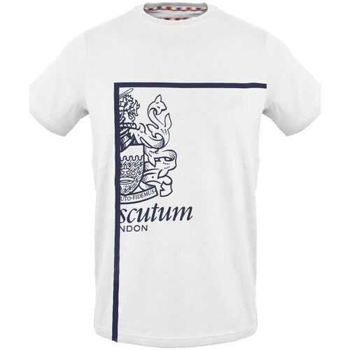 Textiel Heren T-shirts korte mouwen Aquascutum - tsia127 Wit