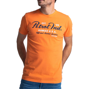 Textiel Heren T-shirts korte mouwen Petrol Industries  Orange