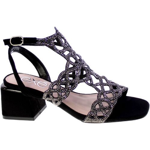 Schoenen Dames Sandalen / Open schoenen Exé Shoes Sandalo Donna Nero Carmen-110 Zwart