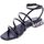 Schoenen Dames Sandalen / Open schoenen Exé Shoes Sandalo Donna Nero Nina-536 Zwart