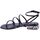 Schoenen Dames Sandalen / Open schoenen Exé Shoes Sandalo Donna Nero Nina-536 Zwart