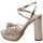 Schoenen Dames Sandalen / Open schoenen Exé Shoes Sandalo Donna Oro Ophelia-623 Goud