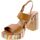 Schoenen Dames Sandalen / Open schoenen Yanema YanÉma galia Sandalo Donna Cuoio Y2325-6 Brown