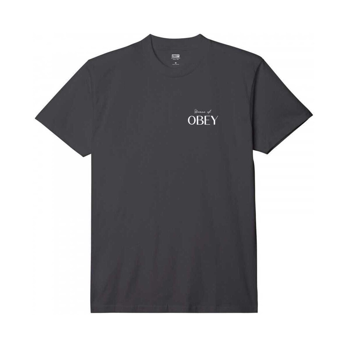Textiel Heren T-shirts & Polo’s Obey House of Zwart