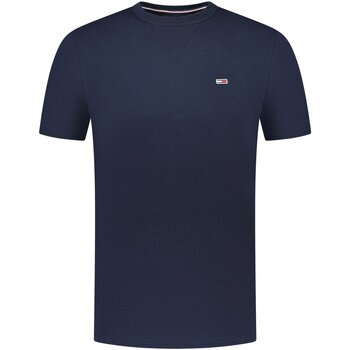 Textiel Heren T-shirts korte mouwen Tommy Jeans DM0DM18649 Blauw