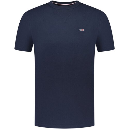 Textiel Heren T-shirts korte mouwen Tommy Jeans DM0DM18649 Blauw