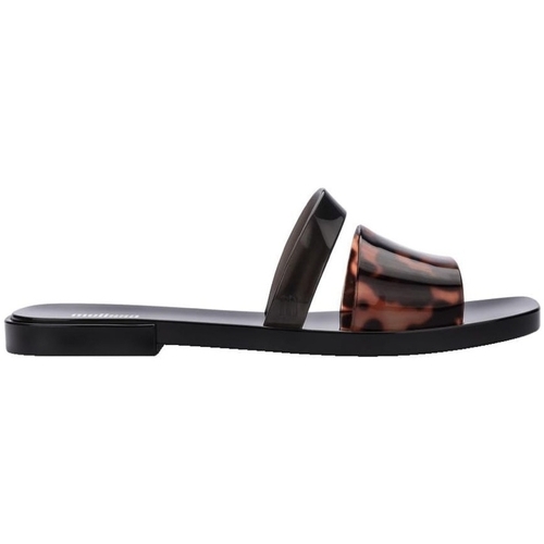 Schoenen Dames Sandalen / Open schoenen Melissa Ivy Slide II - Black/Tortoise Sheel Zwart