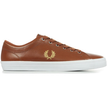 Fred Perry Baseline Leather Brown